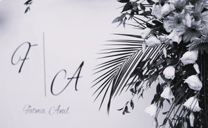 Modernes Hochzeitsdekor mit Backdrops und Schildern: so entsteht ein stimmiger und moderner Look