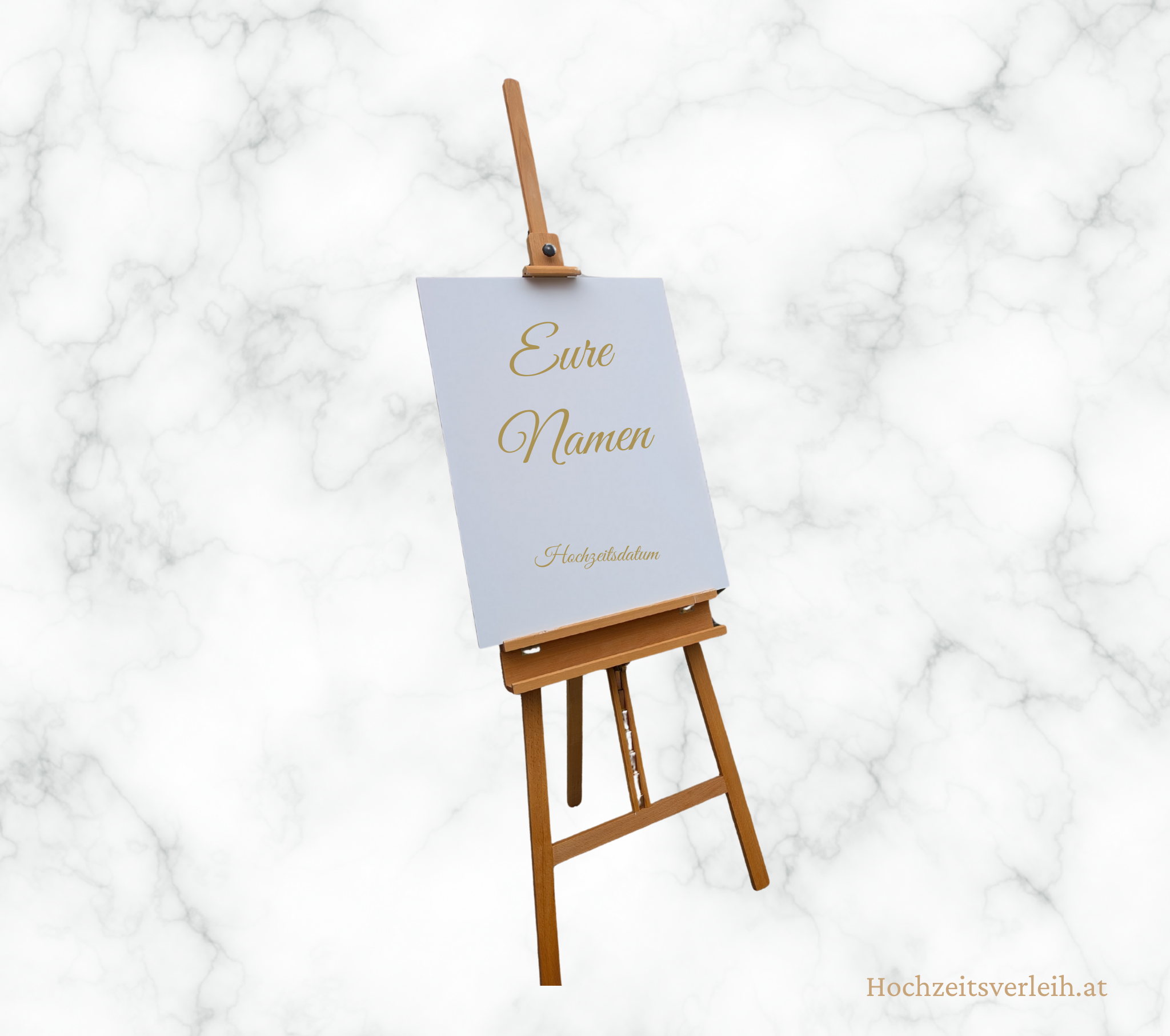 Willkommensschild Hartschaumplatte