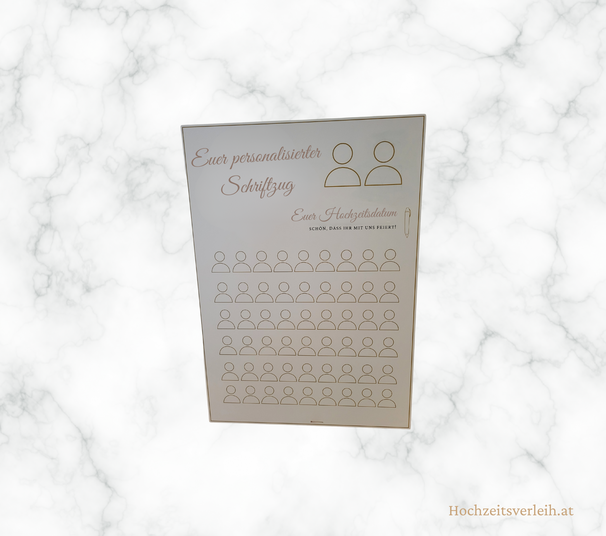 Willkommensschild Hartschaumplatte